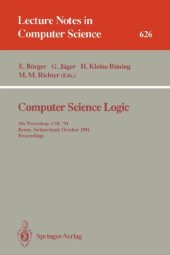 book Computer Science Logic: 7th Workshop, CSL '93 Swansea, United Kingdom September 13–17, 1993 Selected Papers