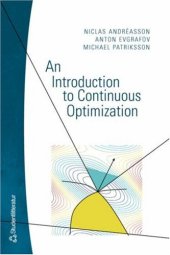 book An introduction to continuous optimization: Foundations and fundamental algorithms