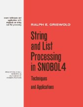 book String and list processing in SNOBOL4; techniques and applications