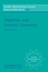 book Algebraic and analytic geometry