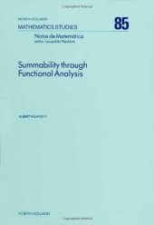 book Summability through functional analysis