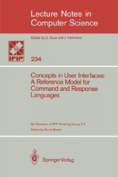 book Concepts in User Interfaces: A Reference Model for Command and Response Languages