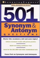 book 501 Synonym and Antonym Questions