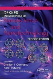 book Dekker Encyclopedia of Nanoscience and Nanotechnology