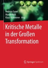 book Kritische Metalle in der Großen Transformation