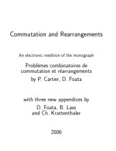 book Commutation and Rearrangements