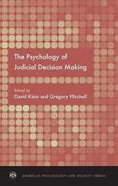 book The Psychology of Judicial Decision Making