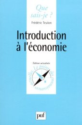 book Introduction à l'économie