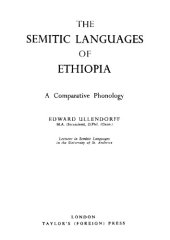 book The Semitic Languages of Ethiopia: A Comparative Phonology