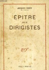 book Epître aux dirigistes