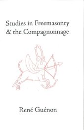 book Studies in Freemasonry and the Compagnonnage