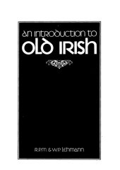 book An Introduction to Old Irish