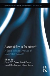 book Automobility in Transition?: A Socio-Technical Analysis of Sustainable Transport