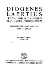 book Leben und Meinungen berühmter Philosophen. Buch I-VI