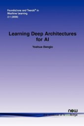 book Learning Deep Architectures for AI