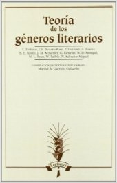 book Teoría de los géneros literarios