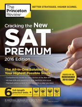 book Cracking the New Sat Premium Edition, 2016: Created for the Redesigned 2016 Exam