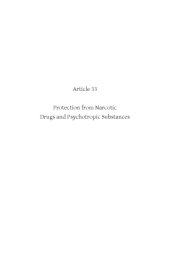 book Article 33: Protection from Narcotic Drugs and Psychotropic Substances