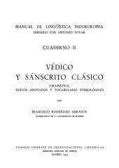 book Védico y sánscrito clásico : gramática, textos anotados y vocabulario etimológico