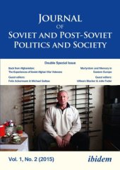 book Journal of Soviet and Post-Soviet Politics and Society