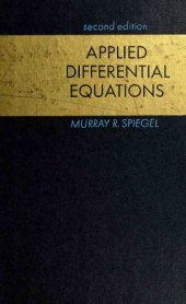 book Applied Differential Equations