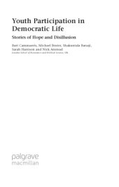 book Youth Participation in Democratic Life: Stories of Hope and Disillusion