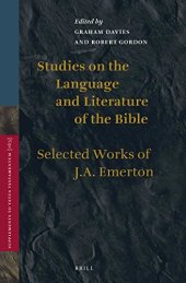 book Studies on the Language and Literature of the Bible: Selected Works of J.A. Emerton