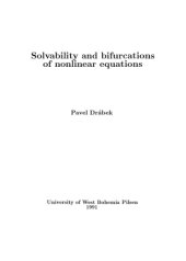 book Solvability and Bifurcations of Nonlinear Equations