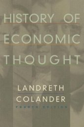 book History of economic thought