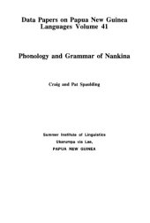 book Phonology and Grammar of Nankina