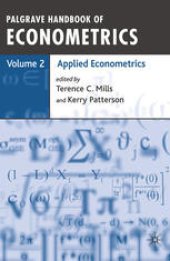 book Palgrave Handbook of Econometrics: Volume 2: Applied Econometrics