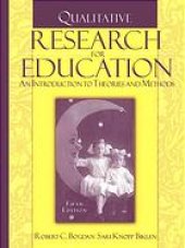 book Qualitative research for education : an introduction to theories and methods