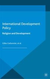 book International Development Policy: Religion and Development