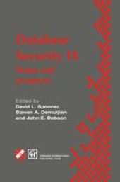 book Database Security IX: Status and prospects