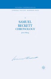 book A Samuel Beckett Chronology