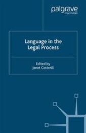 book Language in the Legal Process