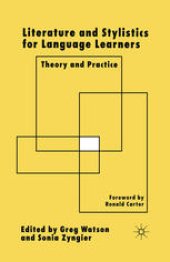 book Literature and Stylistics for Language Learners: Theory and Practice