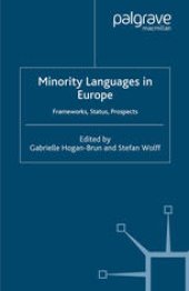 book Minority Languages in Europe: Frameworks, Status, Prospects