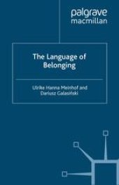 book The Language of Belonging