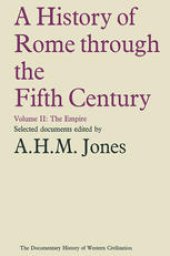 book A History of Rome through the Fifth Century: Volume II: The Empire