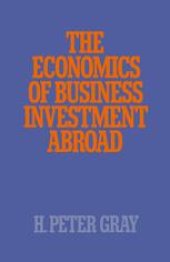 book The Economics of Business Investment Abroad