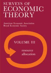 book Surveys of Economic Theory: Resource Allocation