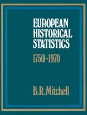 book European Historical Statistics 1750–1970