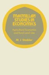 book Agricultural Economics and Rural Land-use