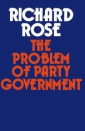 book The Problem of Party Government