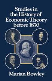 book Studies in the History of Economic Theory before 1870