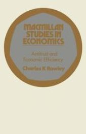 book Antitrust and Economic Efficiency