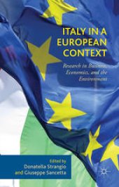 book Italy in a European Context: Research in Business, Economics, and the Environment