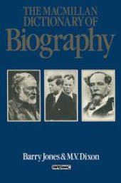 book The Macmillan Dictionary of Biography