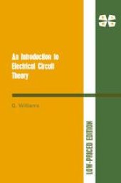 book An Introduction to Electrical Circuit Theory